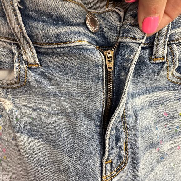 Judy Blue jeans boyfriend distressed paint spots distressed purpose size 11 / 30 - Picture 6 of 13